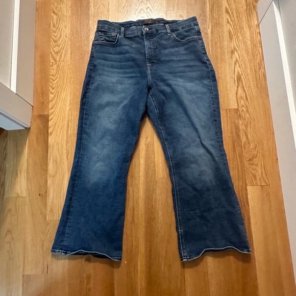 7 For All Mankind Denim - Women’s Jen 7 by 7 for all mankind, plus size cropped kick flare jeans